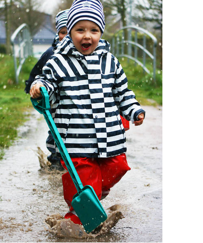 Kinder Regenmantel mit Blumen Flora