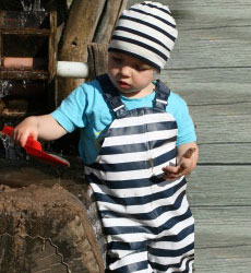 Kinder Matschhose gestreift von BMS