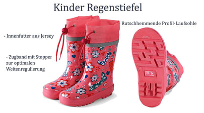 Kinder Gummistiefel in süßem Blumensdesign Sterntaler