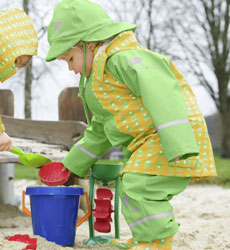 Kinder Regenbekleidung mit Pferdemotiv