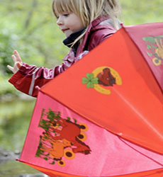 Kinder Regenbekleidung mit Pferdemotiv